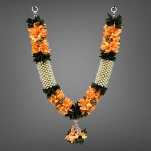 Resham Garland for Photos of Loved Ones, Idol, Decoration, Puja & Welcoming Guest of Wedding